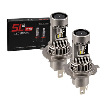 compare product Diode Dynamics SL2 Pro LED Fog Light Bulbs compatible with H4 bulb size (pair), Cool White (6000K)