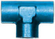 Aeroquip FCM2151 Blue Anodized Aluminum 1/4" NPT Female Pipe Tee