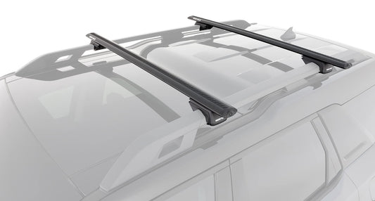 Rhino-Rack Complete Roof Rack Cross Bar Kit with Legs Fits 90+ Vehicles with Raised Roof Rails - Kit is SX100 Locking Legs and Aerordynamic Vortex Bars