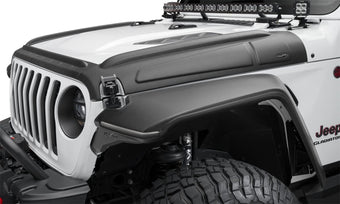 compare product Bushwacker Trail Armor Hood Guard | 3-Piece Set, Black, Textured Finish | 14129 | Fits 2007-2018 Jeep Wrangler JK Unlimited