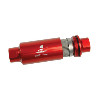 compare product Aeromotive 100 Micron Inline Fuel Filter - ORB-10 Ports, Stainless - 12304