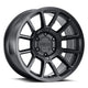 Raceline Wheels 950B GAUGE Wheel Satin Black 18X9"5X127 Bolt Pattern +18mm Offset/(5.57"B/S) Split Spoke Aluminum Passenger Car Wheels, Full Size Replacement Black Car Rims