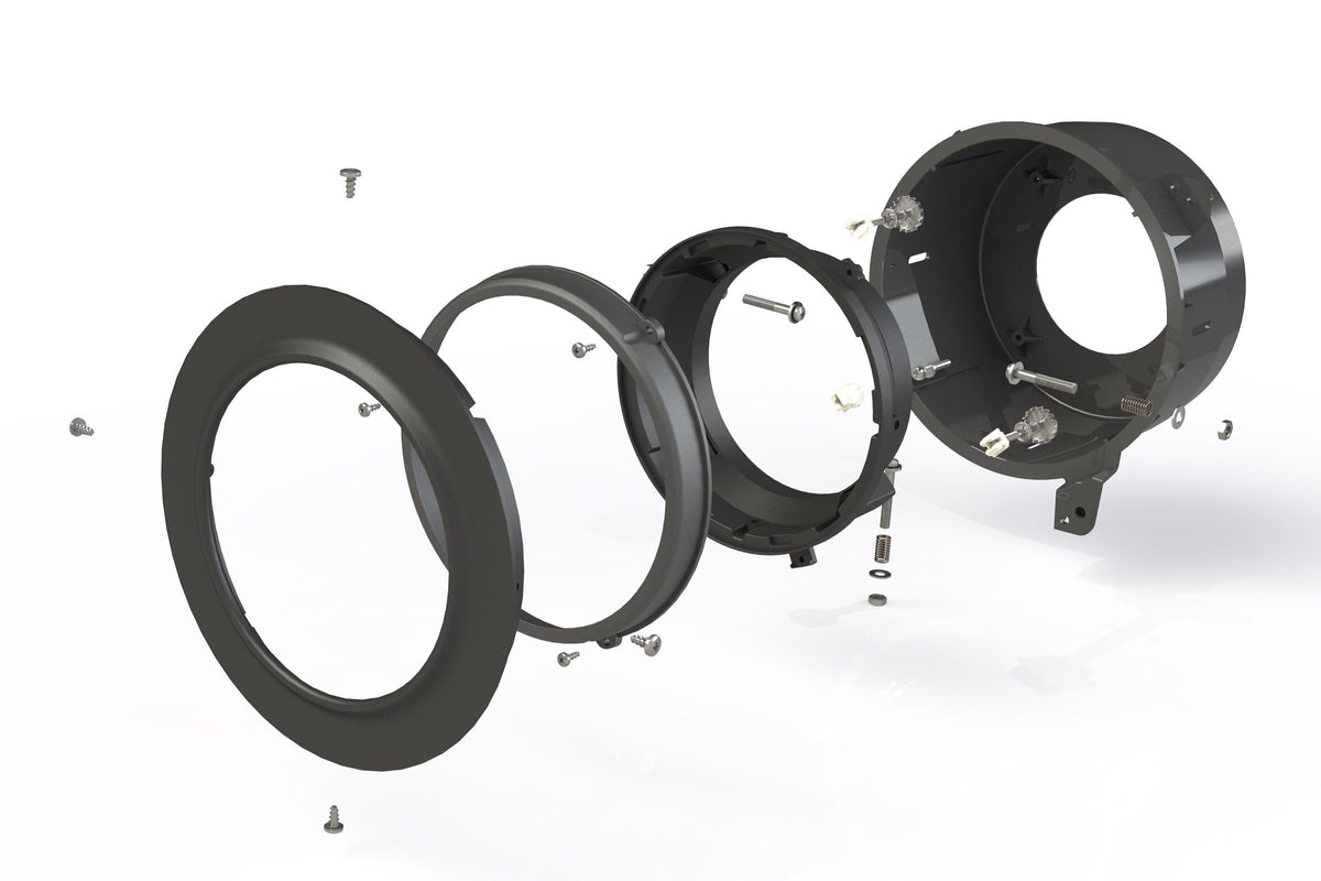 Morimoto Lighting Wrangler JL/JT: 7in LED Headlight Adapters (Pair) LF630
