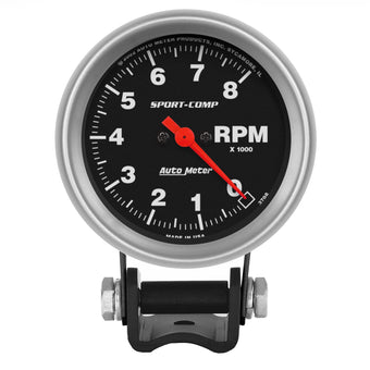 compare product Auto Meter 3708 Sport-Comp Mini Competition Tachometer,2.625 in.