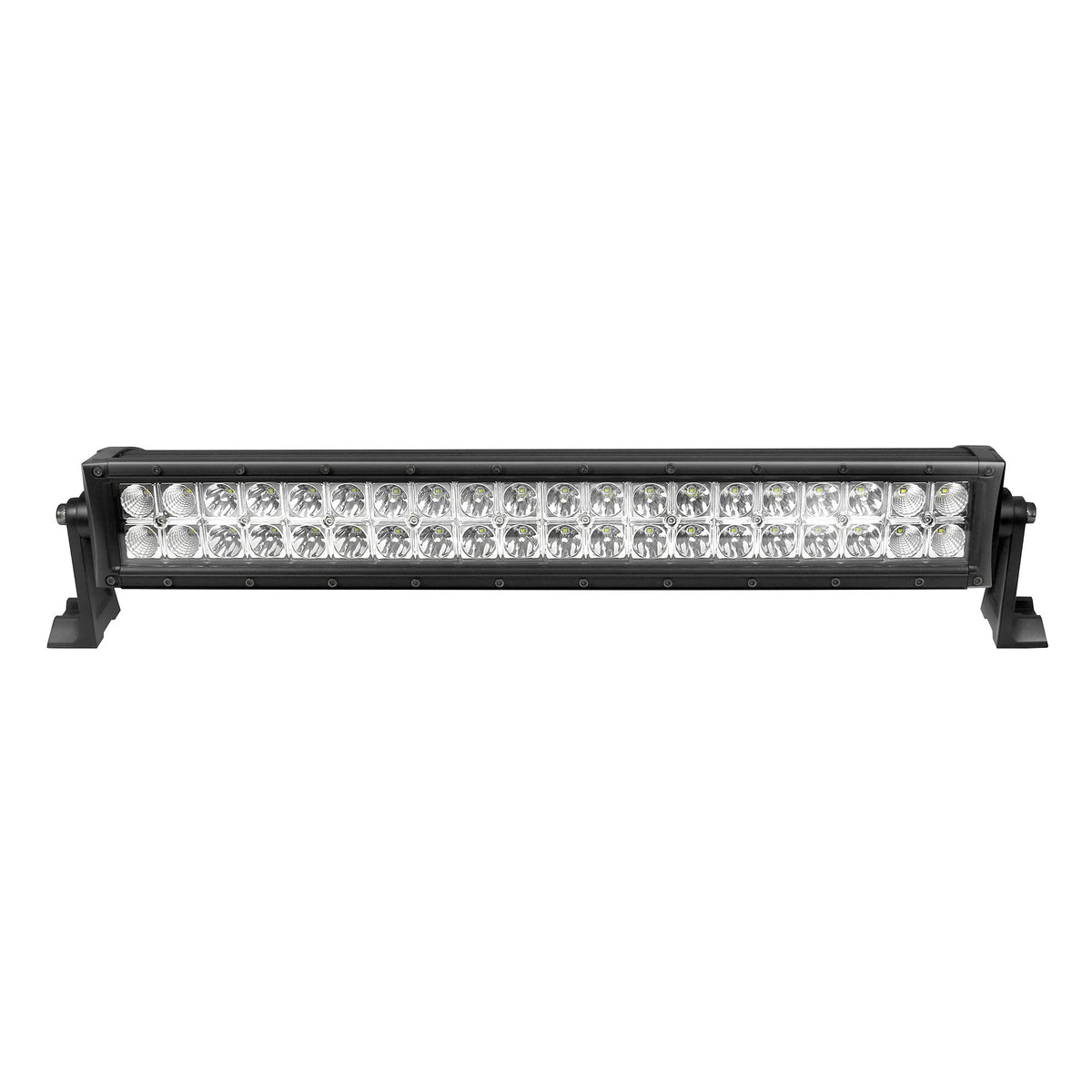 Go Rhino Xplor Lighting: Bright Series 21.5" Double Row LED Light Bar | Side & Track Mount, Aluminum, Black | 751202113CDS