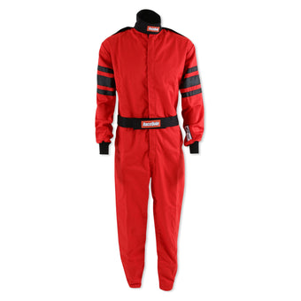 compare product RaceQuip Racing Driver Fire Suit One Piece Multi Layer SFI 3.2A/ 5 Red Medium 120013
