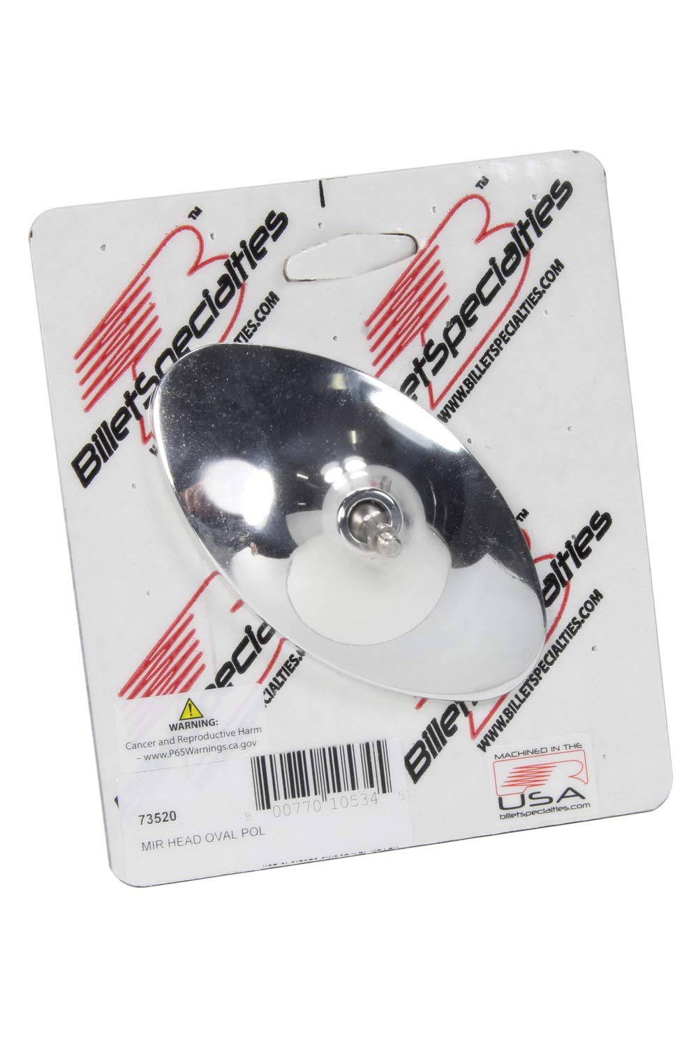 Billet Specialties - 73520 Mirror-Oval- Polished 2 5/16in x 4 3/16in