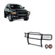 Black Horse Grille brush Bumper Guard Modular Black Come With Pair of 5.3" Dia.LED Lights with Red Trim Rings Compatible with 1997-2004 Dodge Dakota|2000-2003 Dodge Durango-17BH23MA-PLFR