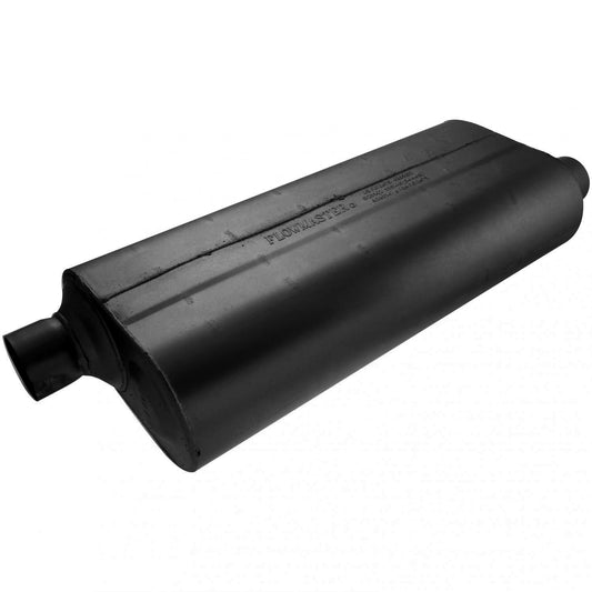 Flowmaster 52573 70 Series Muffler - 2.50 Offset In and 2.50 Offset Out - Mild Sound