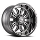 Grid Off-Road GD11 Custom Wheel - 17x9, 0 Offset, 5x127 Bolt Pattern, 87.1mm Hub - Gloss Anthracite with Black Lip Rim