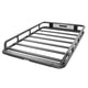 Go Rhino SRM 600 Roof Rack - Tubular Basket-Style Rack & Clamps | Aluminum, Textured Black, L: 55" x W: 52" | 5936055T
