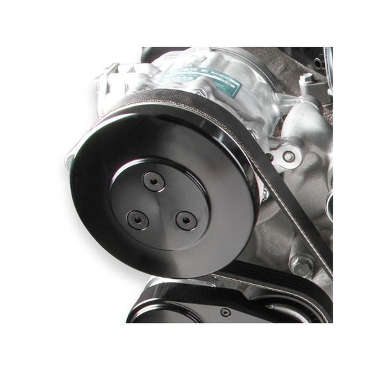 Holley 97-185 SD7 Compressor Pulley Cover Black