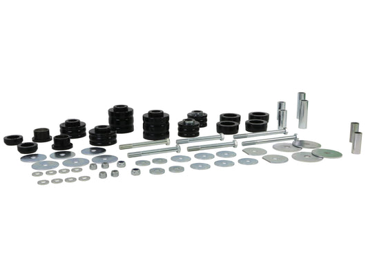 Whiteline W93497 Body Mount Bushing Assembly Compatible with 80-98 F-250, F-150, F-350