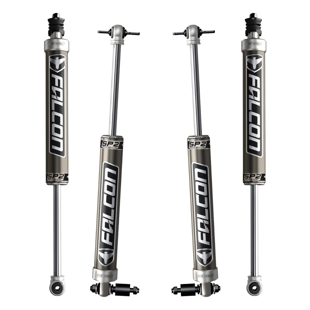 JK 4DR Falcon SP2 2.1 Monotube Shock Kit (3–3.5” Lift)