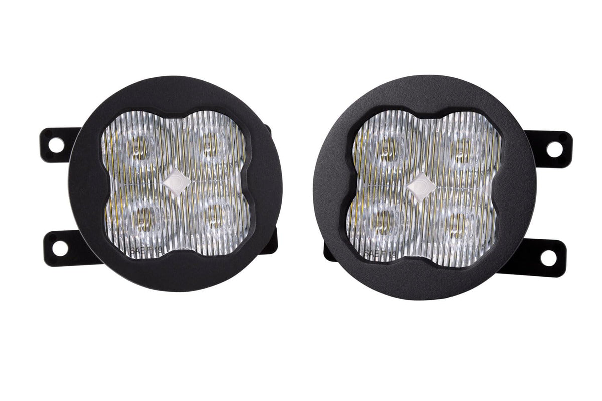 Diode Dynamics SS3 SAE,DOT Type A Fog Light Kit compatible with Ford, Subaru, Honda, Nissan, White SAE Fog Pro