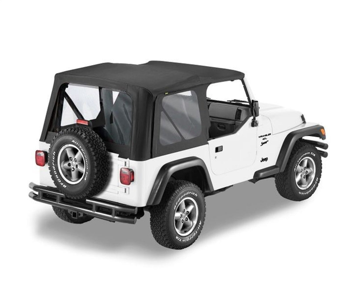 Bestop Replace-A-Top Black Sailcloth 7912201 for Jeep Wrangler TJ 1997-2002