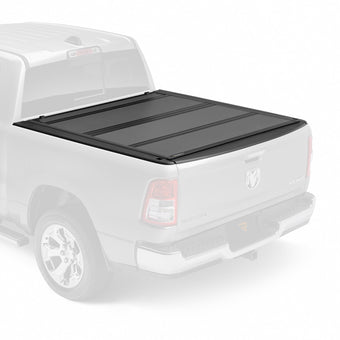 compare product RealTruck BAK BAKFlip MX4 Hard Folding Truck Bed Tonneau Cover | 448227RB | Fits 2019-2026 Ram 1500 (New Body Style) w/RamBox w/or w/o Multifunction TG 5' 7
