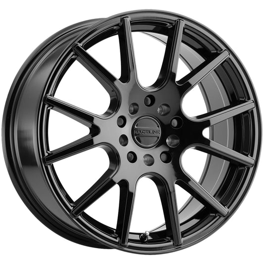 Raceline Wheels 147B INTAKE Gloss Black Wheel (18 x 8. inches /5 x 100 mm, 40 mm Offset)