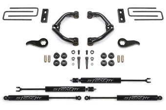 compare product Fabtech K1181M Uniball UCA Lift System w/Shocks 3.5 in. Lift w/Front And Rear Stealth Shocks Incl. PN [FTS21275/FTS755/FTSBK21/FTS6341/FTS6019] Uniball UCA Lift System w/Shocks
