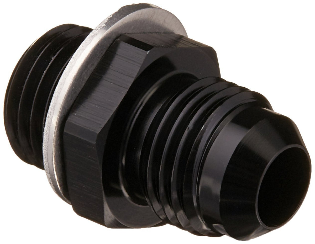 Vibrant Performance 10229 Fitting, Adapter, Straight, 6 AN Male to 14 mm x 1.50 Male, Aluminum, Black Anodized, Each