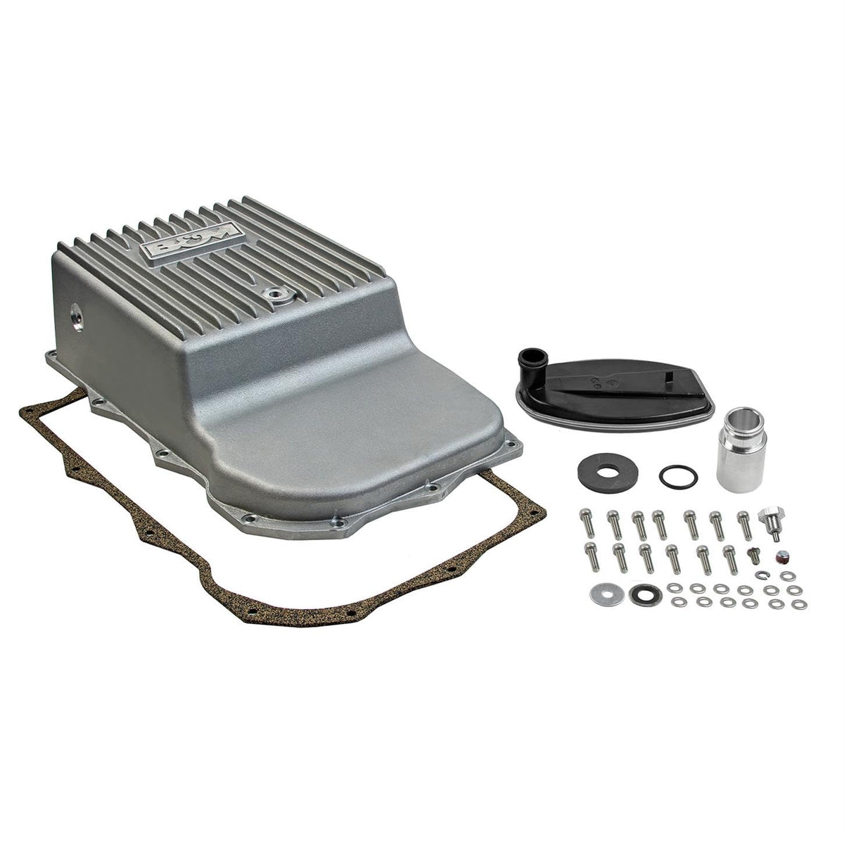 B&M 70395 Hi-Tek Transmission Pan Natural