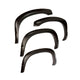 Bushwacker OE Style Factory Front & Rear Fender Flares | 4-Piece Set, Black, Smooth Finish | 30909-02 | Fits 2007-2013 Toyota Tundra Fleetside w/ Factory Mudflaps