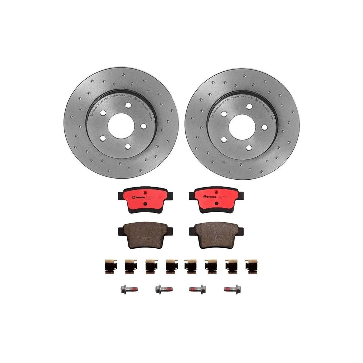 Brembo KT Series Premium Brake Kit (KTX0096) for Audi A4 2002-2002 | High-Performance Brake Pads & Rotors | Direct OE Replacement