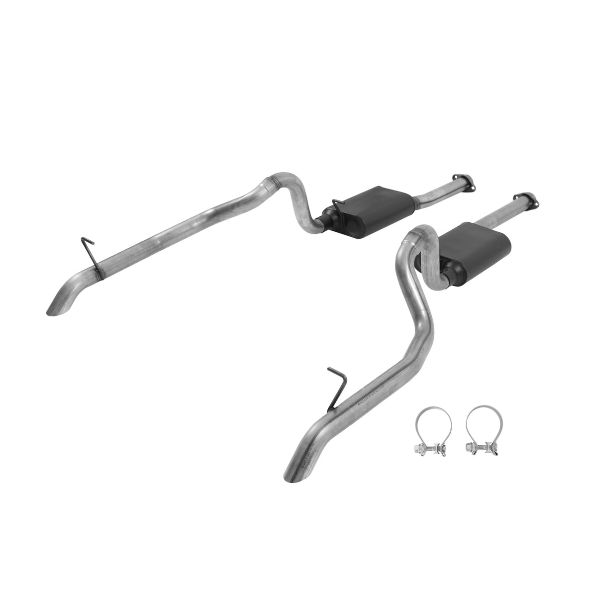 Flowmaster 817116 American Thunder Cat-Back Exhaust Kit 2.5 Inch Stainless Steel Compatible with 1987-1993 Ford Mustang GT 5.0L engine. Coupes and Convertibles