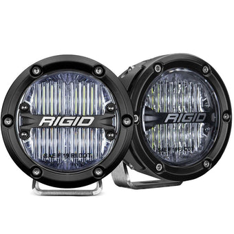 compare product RIGID 36120-360-SERIES PRO 4 INCH SAE COMPLIANT FOG LIGHT PAIR WHITE