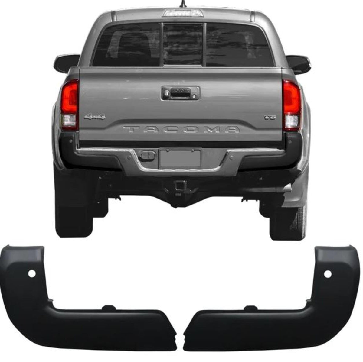Ecological DT3002 Matte Black Bumper Overlay With Sen