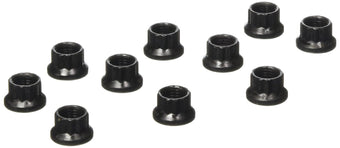compare product ARP 3008332 Stainless Steel 3/8-24 12-Point Nuts - Pack of 10, Black