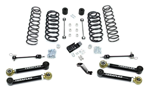 TeraFlex TJ 4” Suspension System w/ 4 Short Control Arms – No Shocks