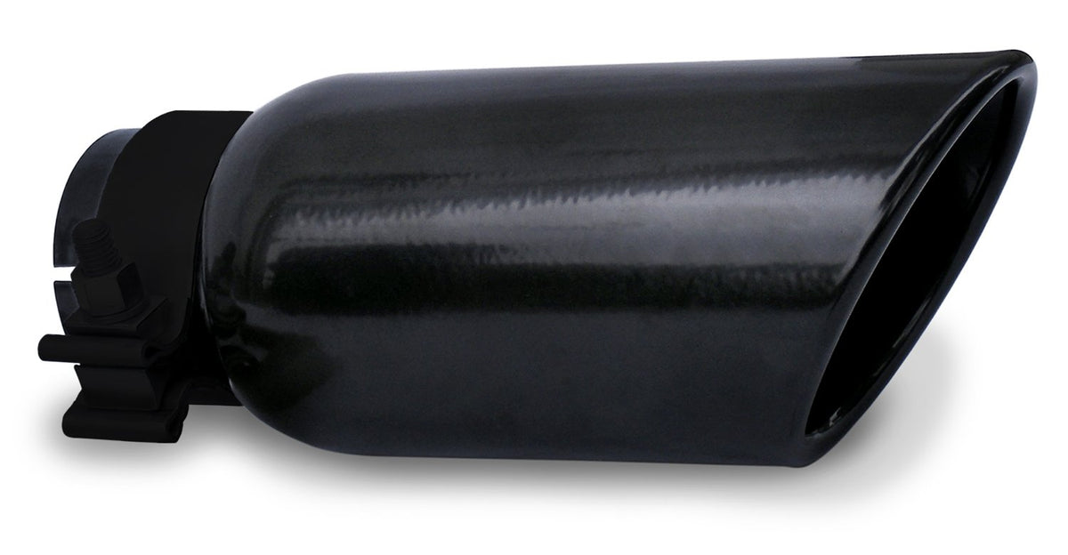 Go Rhino Exhaust Tip | Stainless Steel, Black | GRT236B | Fits 2" Diameter Exhaust Tubes