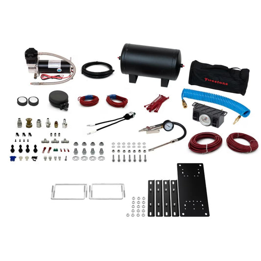 Firestone Airide Air Command 2912 Dual Path Analog Extreme Air Suspension Compressor System | 5-150 PSI | Includes No Drill Mounting Plate | Easy Installation
