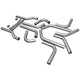 Flowmaster 15937 Universal U-Fit Dual Exhaust Kit - 3.00 in. 16-Piece Pipes Only