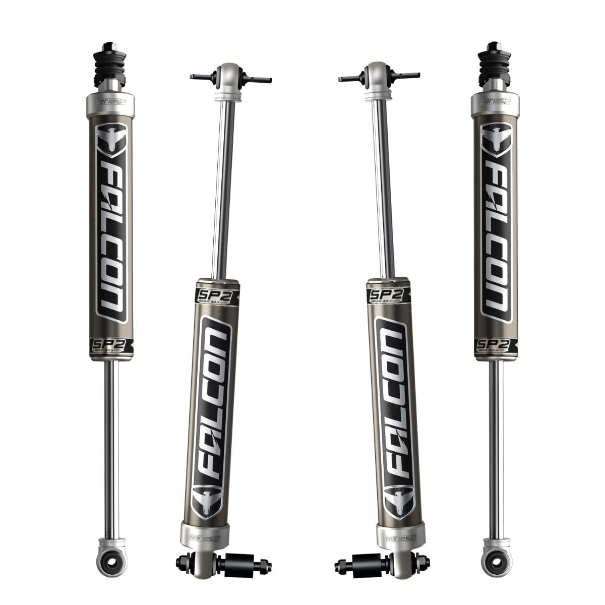 JK 4DR Falcon SP2 2.1 Monotube Shock Kit (1.5–2.5” Lift)