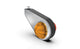 RoadWorks ICON MXT Billet Mirror Bracket Lights with Amber and Red Low Profile Watermelon Lights and Lenses, and Black Billet Frame | Pair | N19943LP