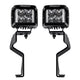 Rigid 46737 A-Pillar LED Light Mount Kit, Fits The 2021+ Ford 150 / Raptor, Kit Includes D-SS Pro Spot Lights with Amber and Black Covers