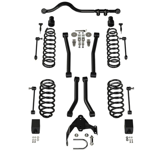 TeraFlex JK 2-Door 3” Lift Suspension System w/ 4 Sport Flexarms & Track Bar - No Shocks