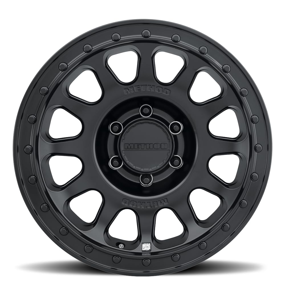 MR709 HD Bead Grip, 17x8.5, 0mm Offset, 6x5.5, 106.25mm Centerbore, Matte Black
