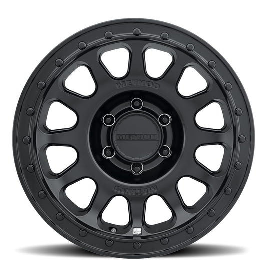 MR709 HD Bead Grip, 17x8.5, 0mm Offset, 6x5.5, 106.25mm Centerbore, Matte Black