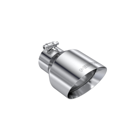 MBRP T304 Stainless Steel Tip 3on ID / 5in OD Out / 8in Length Angle Cut Dual Wall for Universal