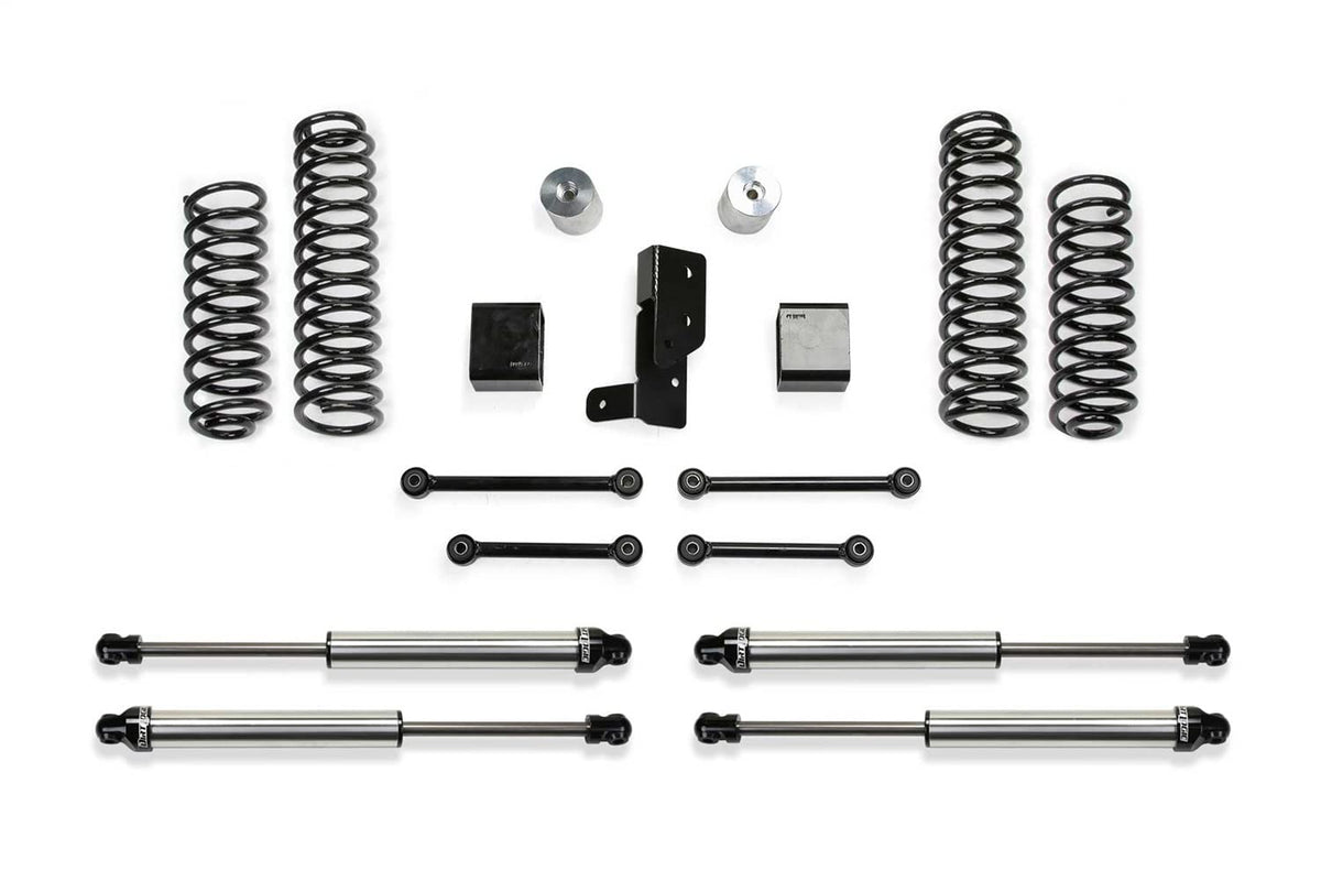 Fabtech - 2021 Jeep JL 4XE 4 Dr 3in Sport System w/DLSS SHKS (4200DL)