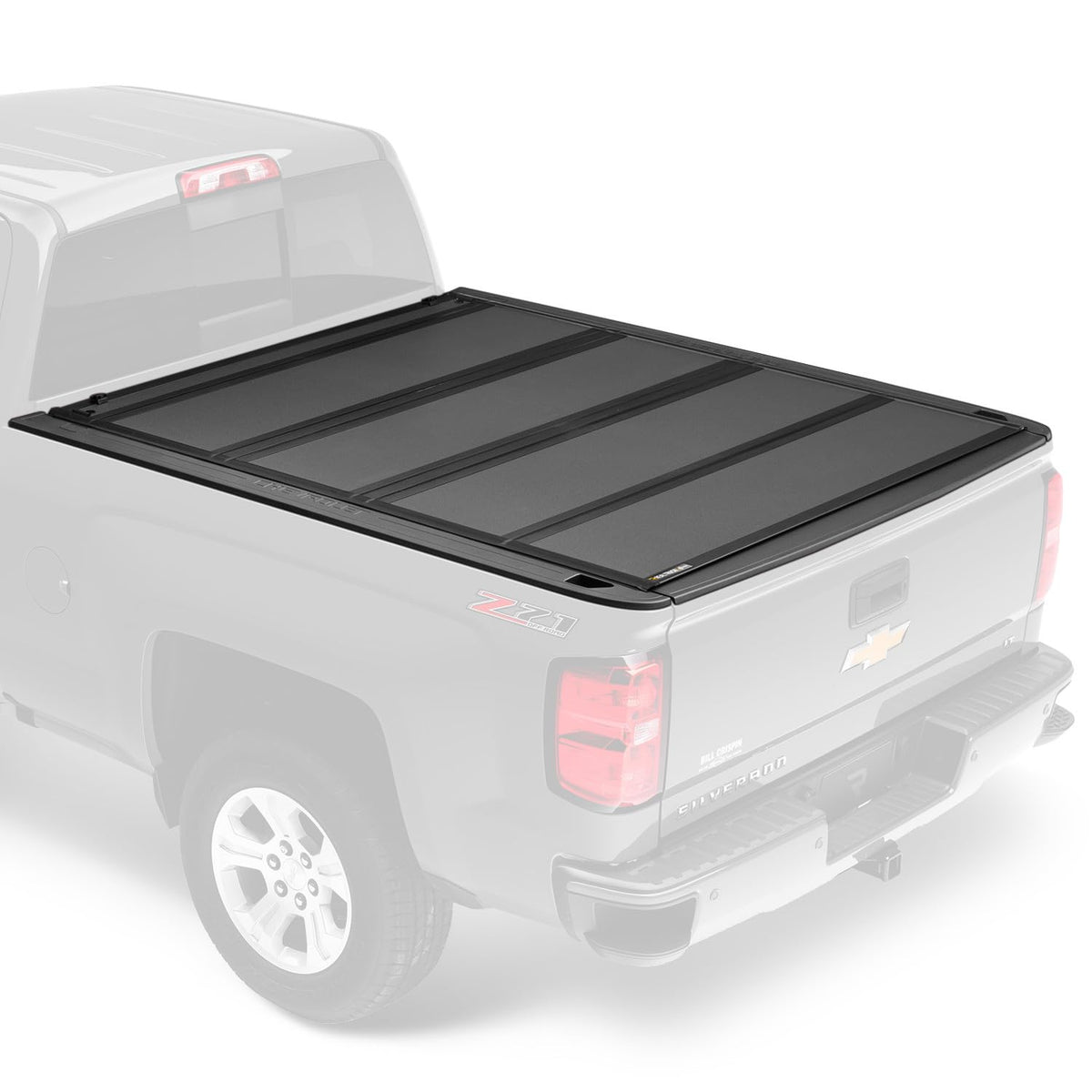 RealTruck BAK BAKFlip MX4 Hard Folding Truck Bed Tonneau Cover | 448122 | Fits 2014-2018, 19 Ltd/Lgcy Chevy/GMC Silverado/Sierra, 2015-19 2500/3500HD 8' 2" Bed (97.8")