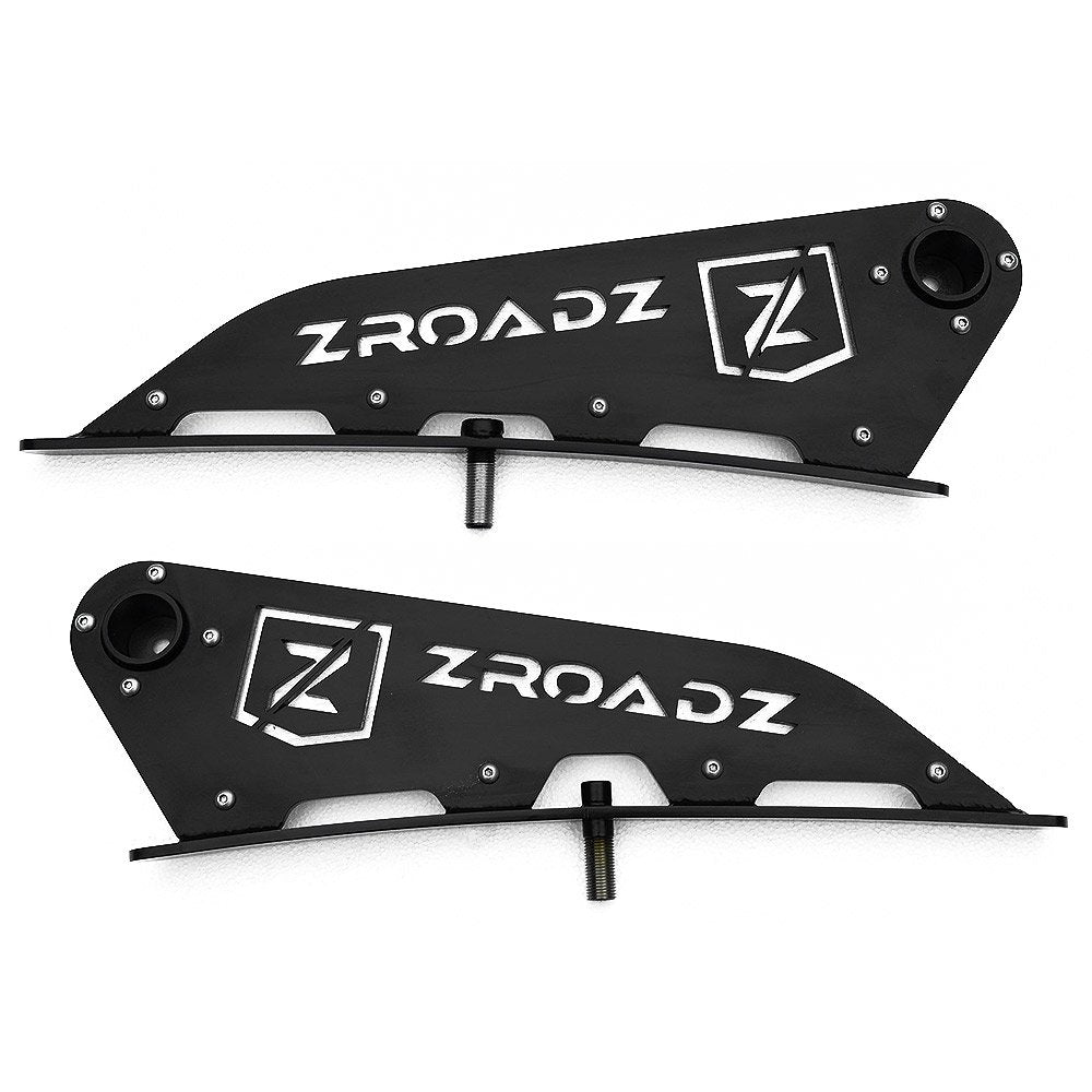 ZROADZ Front Roof LED Mounting Bracket - Compatible w/ 2007-2013 Chevrolet Silverado 1500 - to Mount (1) 50 Inch ZROADZ or similar style Curved LED Light Bar (Not Included) - PN #Z332051