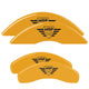 MGP Caliper Covers 54013SMGPYL MGP Yellow Powder Coat Finish, Black Characters, Set of 4