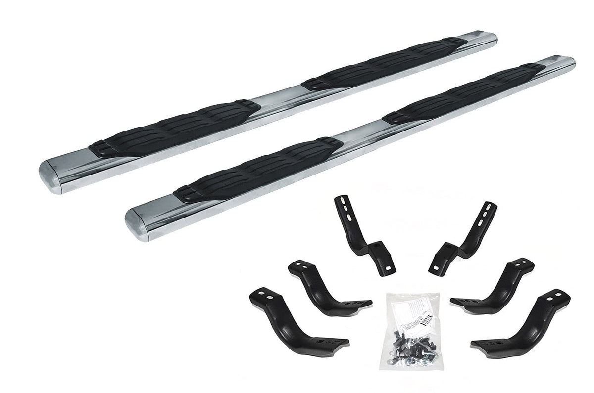Big Country Truck Accessories 105324876 5 in. Fusion Side Bars Kit 87 in. Long Incl. Brackets Polished Stainless Steel