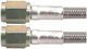 Allstar Performance AN Hose Assembly, 18 in Long, 3 AN Hose, 3 AN Straight Female to 3 AN Straight Female, Braided Stainless, PTFE Lined, Each