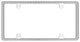 Cruiser Accessories Pixel License Plate Frame, Chrome