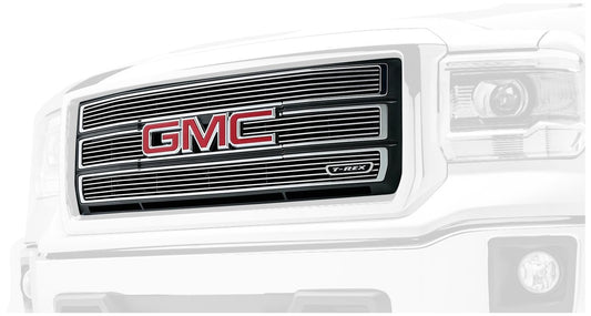 2014-2015 Sierra 1500 Billet Grille, Polished, 4 Pc, Overlay - PN #21208